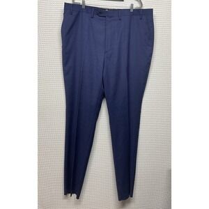 NWT Ralph Lauren Big & Tall Comfort Flex Navy Dress Pants Men 46R Indonesia‎